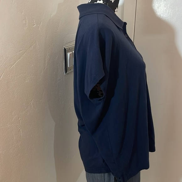 Banana Republic Polo Timeless tee intemporel shirt polo Navy large - Picture 6 of 7